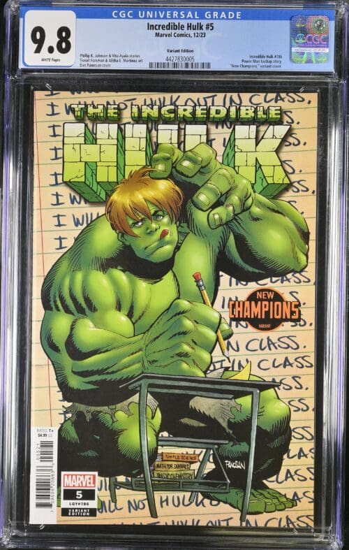 Incredible Hulk #5 New Champions Variant CGC 9.8
