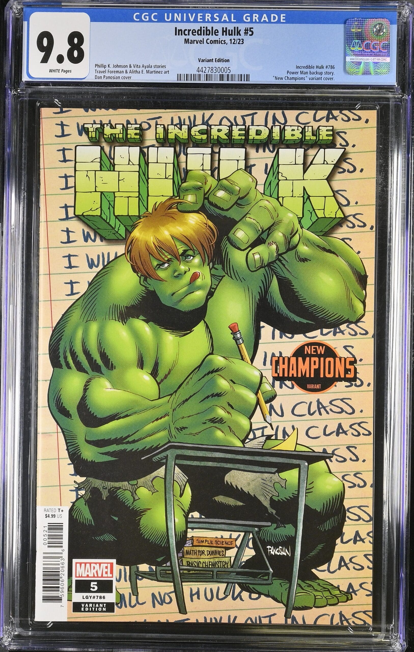 Incredible Hulk #5 New Champions Variant CGC 9.8 - Comic Hero