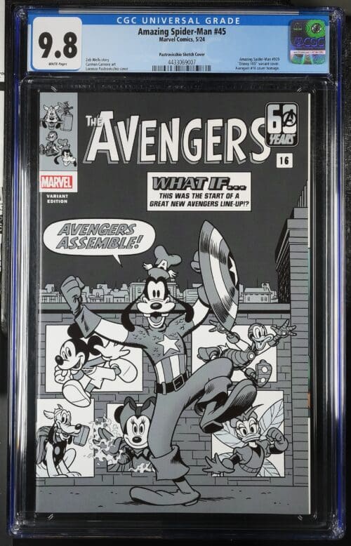 Amazing Spider-Man #45 1:100 Disney100 Variant CGC 9.8